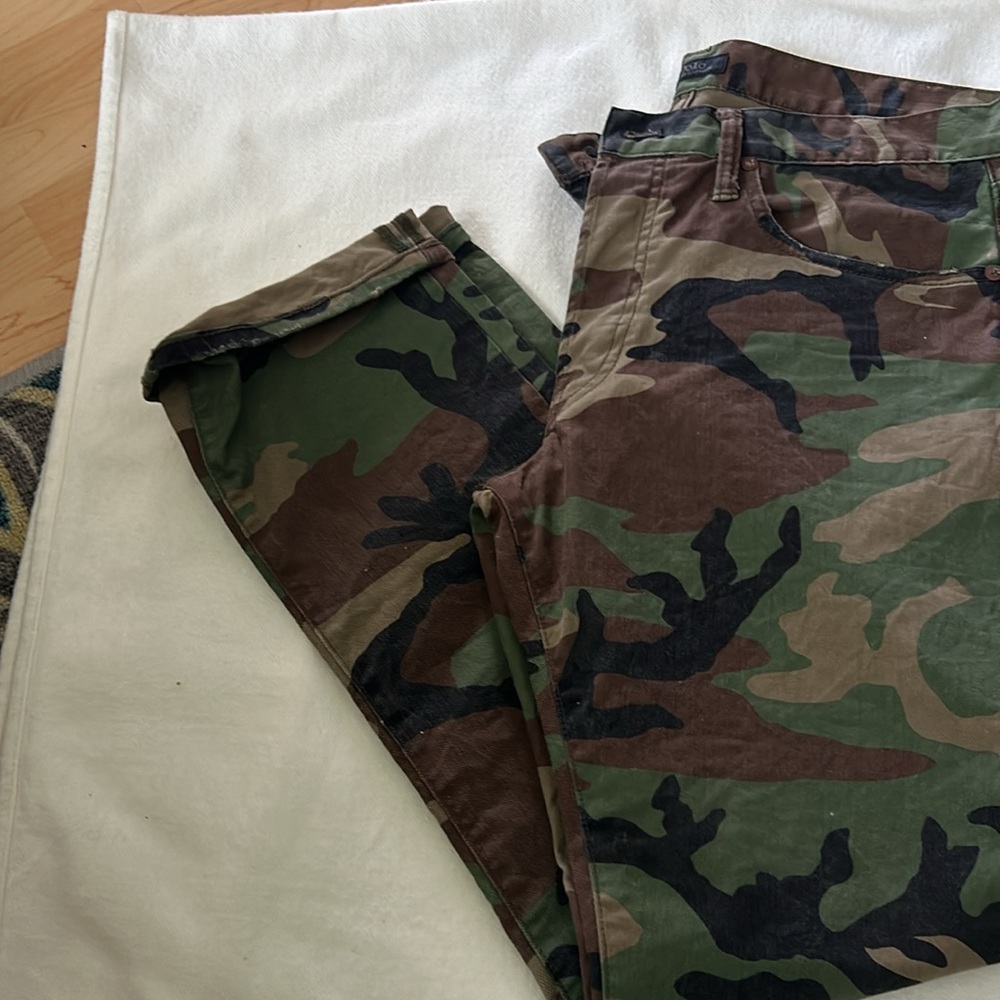 Polo Ralph Lauren Military Army Camouflage 32/30 - Picture 3 of 8